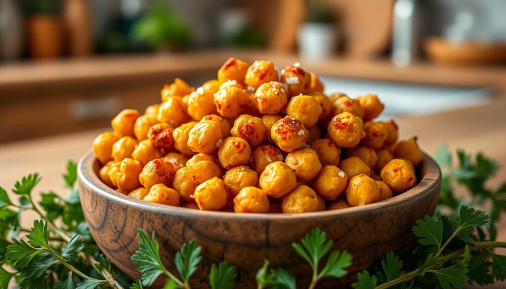 Crispy Air Fryer Chickpeas