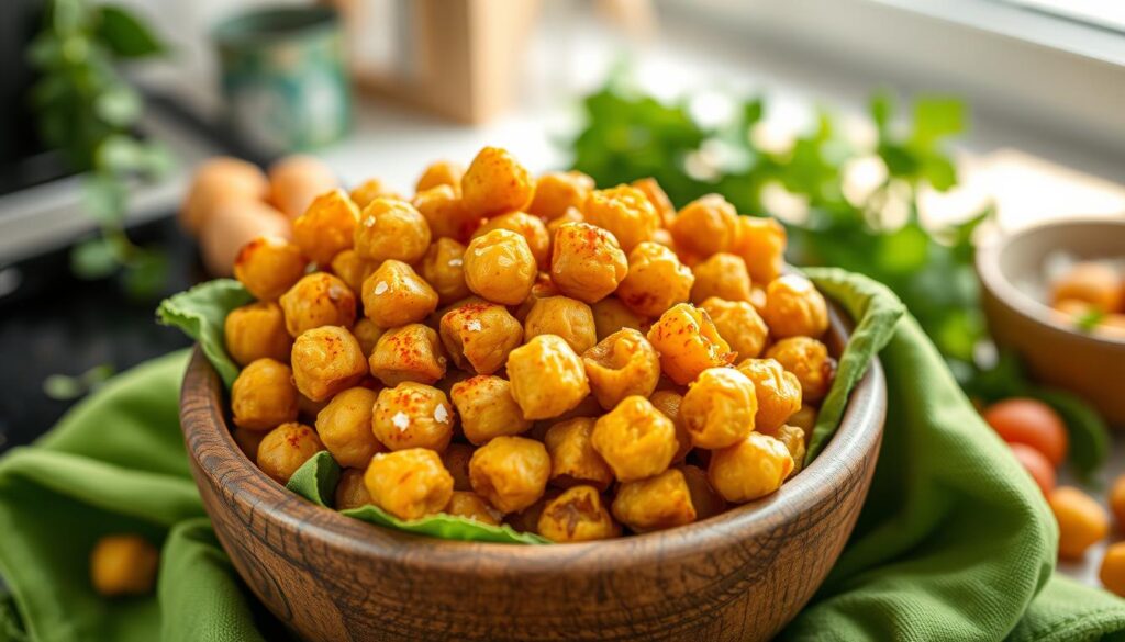 crispy chickpeas, roasted garbanzo beans