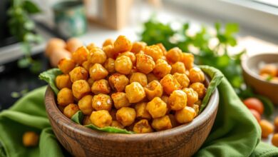 crispy chickpeas, roasted garbanzo beans