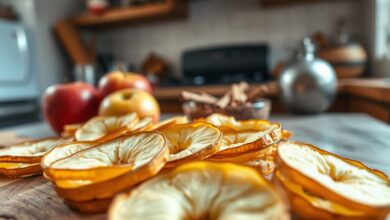 dried apple slices, healthy fruit chips