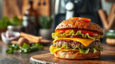 hamburger patty, cheeseburger